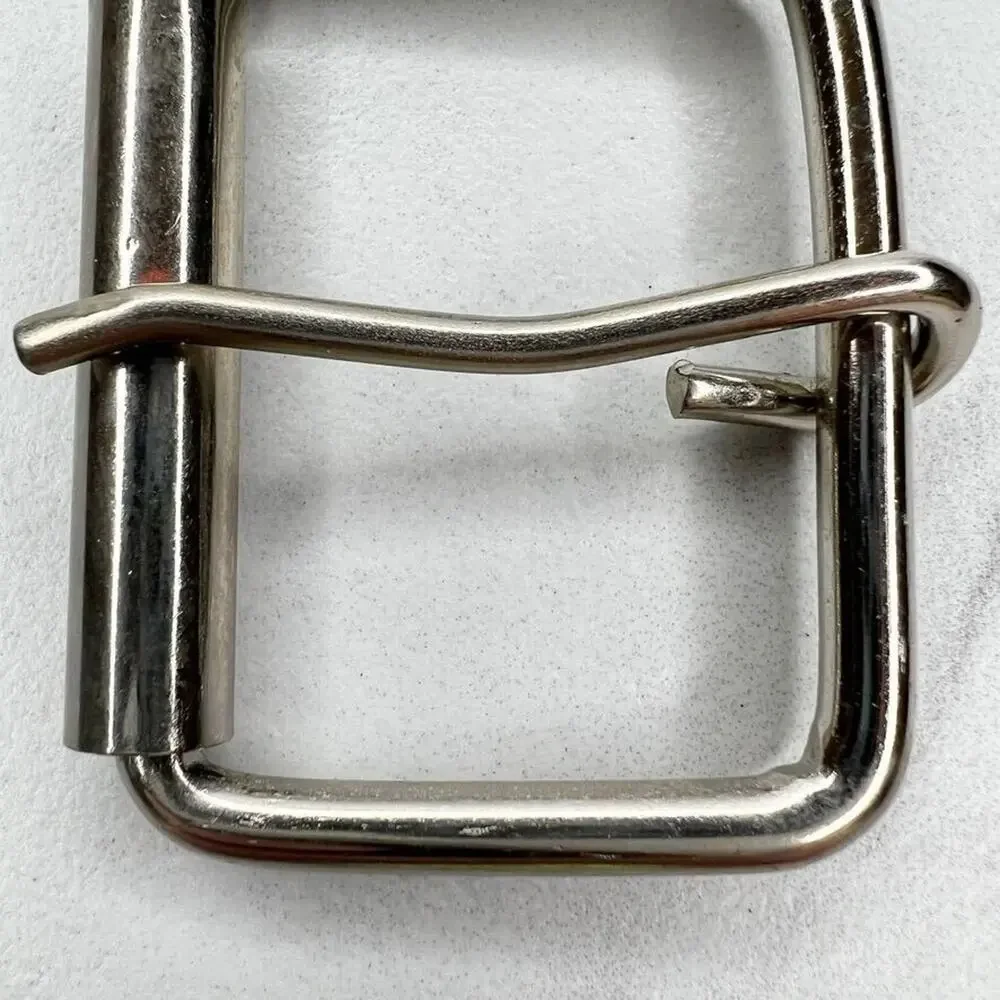Silver Tone Simple Basic Roller Belt Buckle